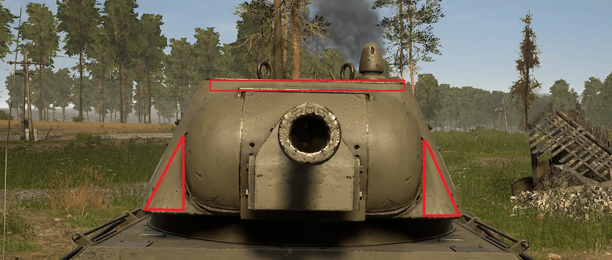 Figure 50: “Penetrable Spots on the T-34/76 Turret”