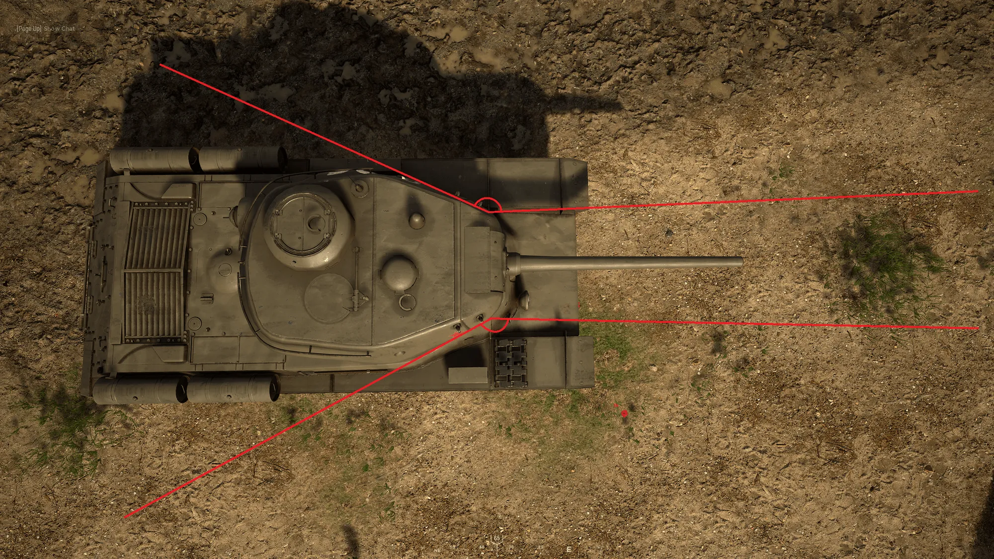 Figure 53: “Angles Needed to Hit ‘Shoulders’ on IS-1 as a Panzer IV”