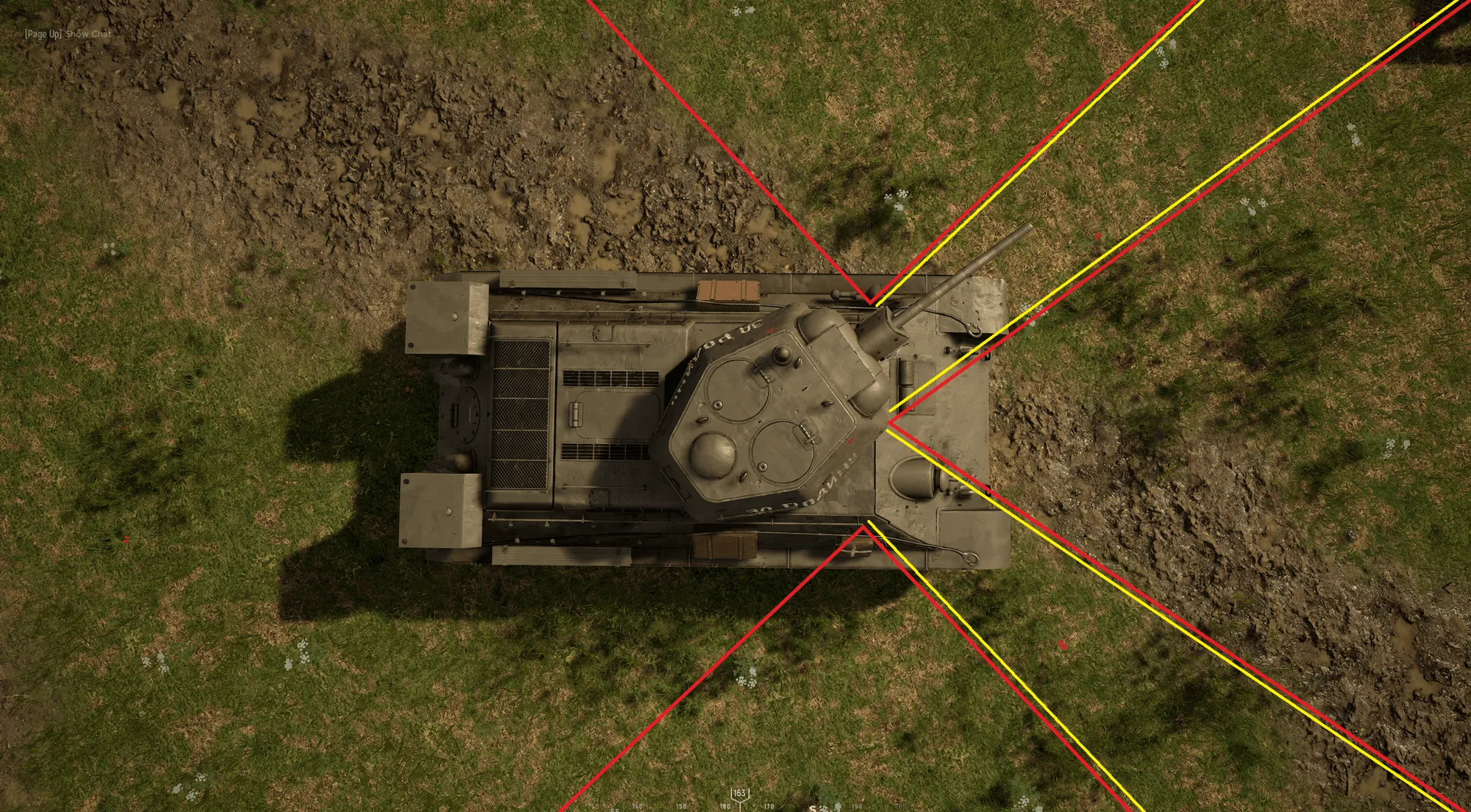 Figure 64: “Angling the T-34/76 from the Top Down Perspective”