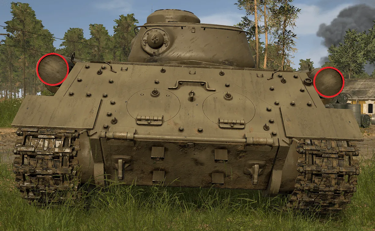 Figure 81: IS-1 Non-Penetrating Areas, Rear